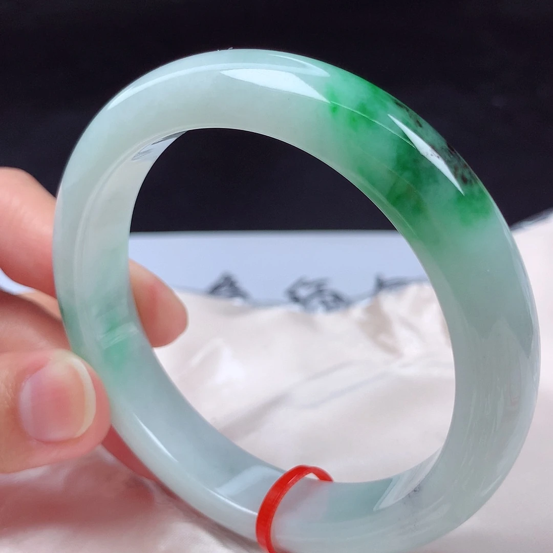 翡翠未镶嵌手镯59圈p0503