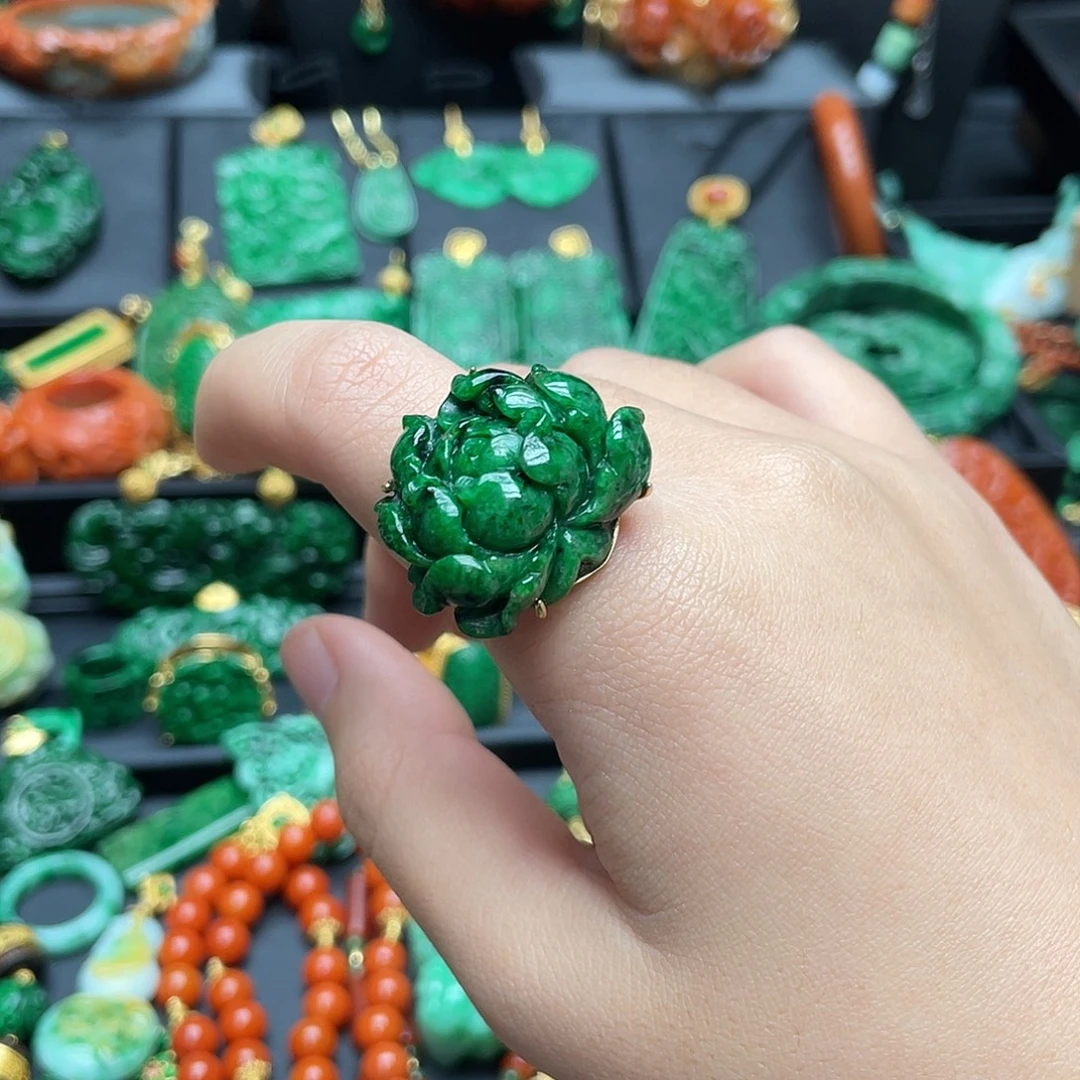 翡翠银S925镶嵌颈饰