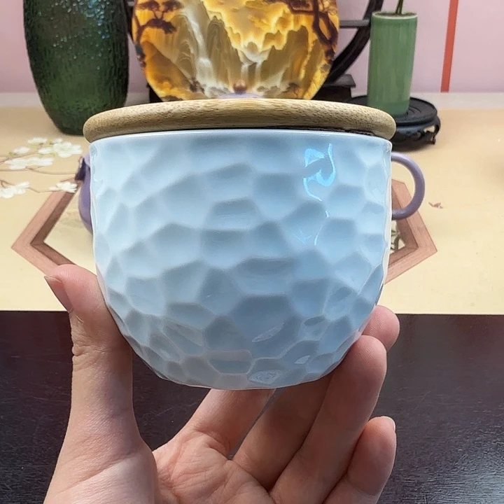 羊脂玉锤纹茶叶罐