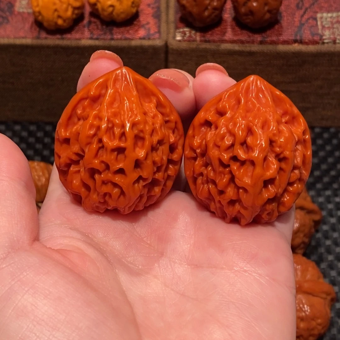 文玩核桃把件银*平谷168 38 精品766