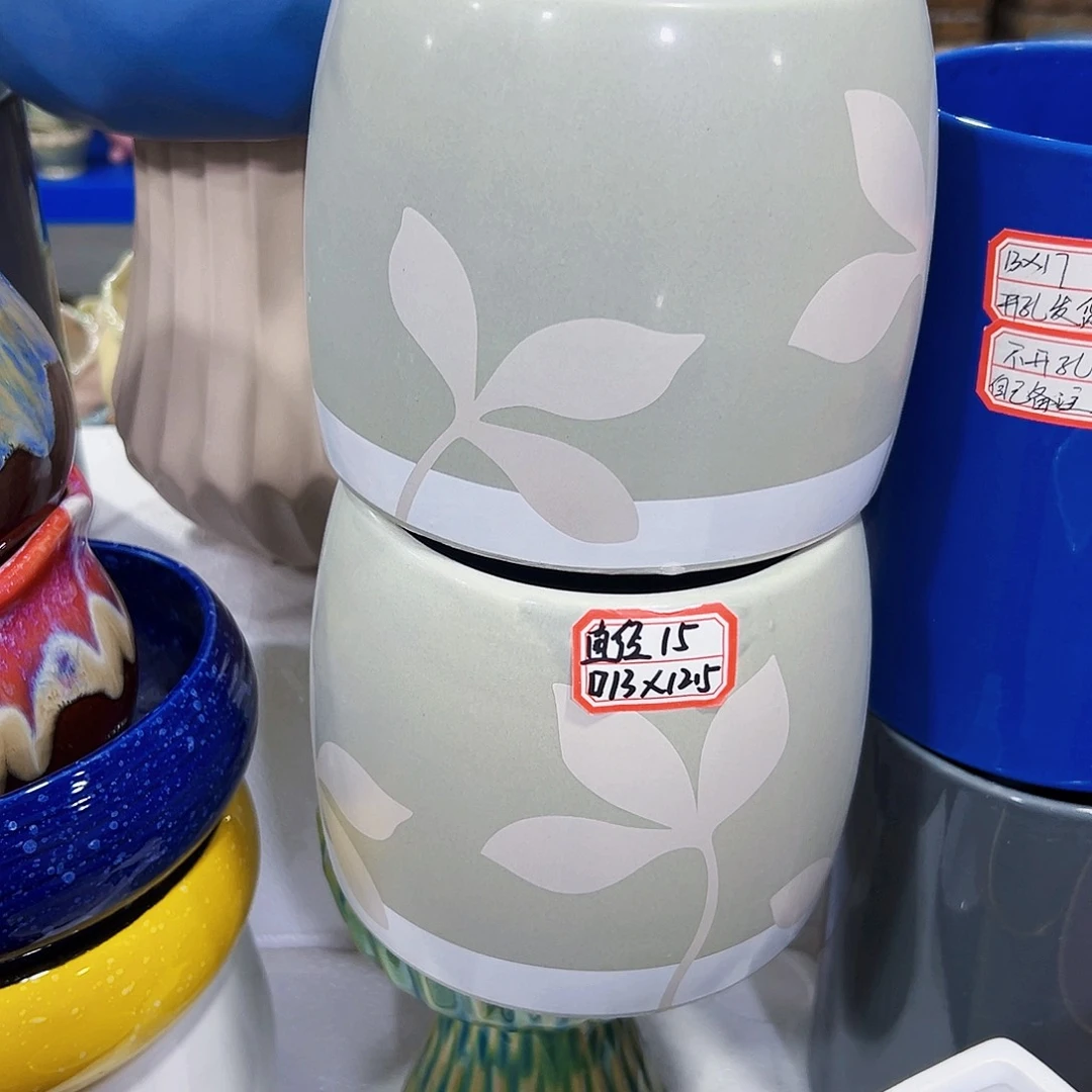 外贸尾货陶瓷花盆凑单10米包邮