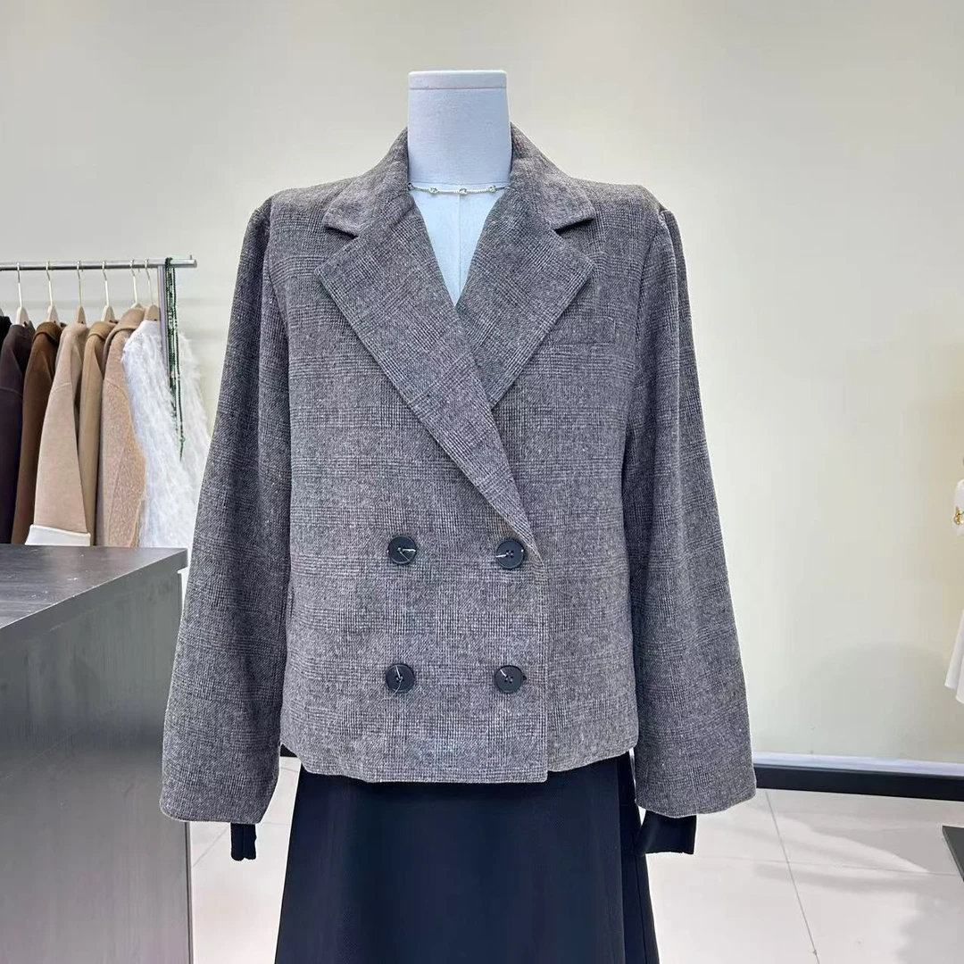 专属职场精英的篙级腔调！通勤！精纺呢西装外套