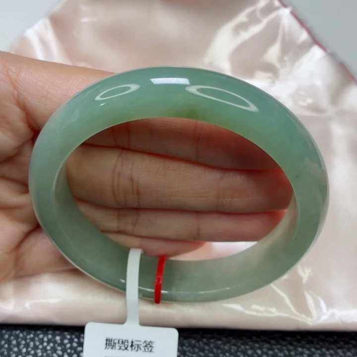 未镶嵌手镯翡翠老坑57圈冰胶湖水绿012