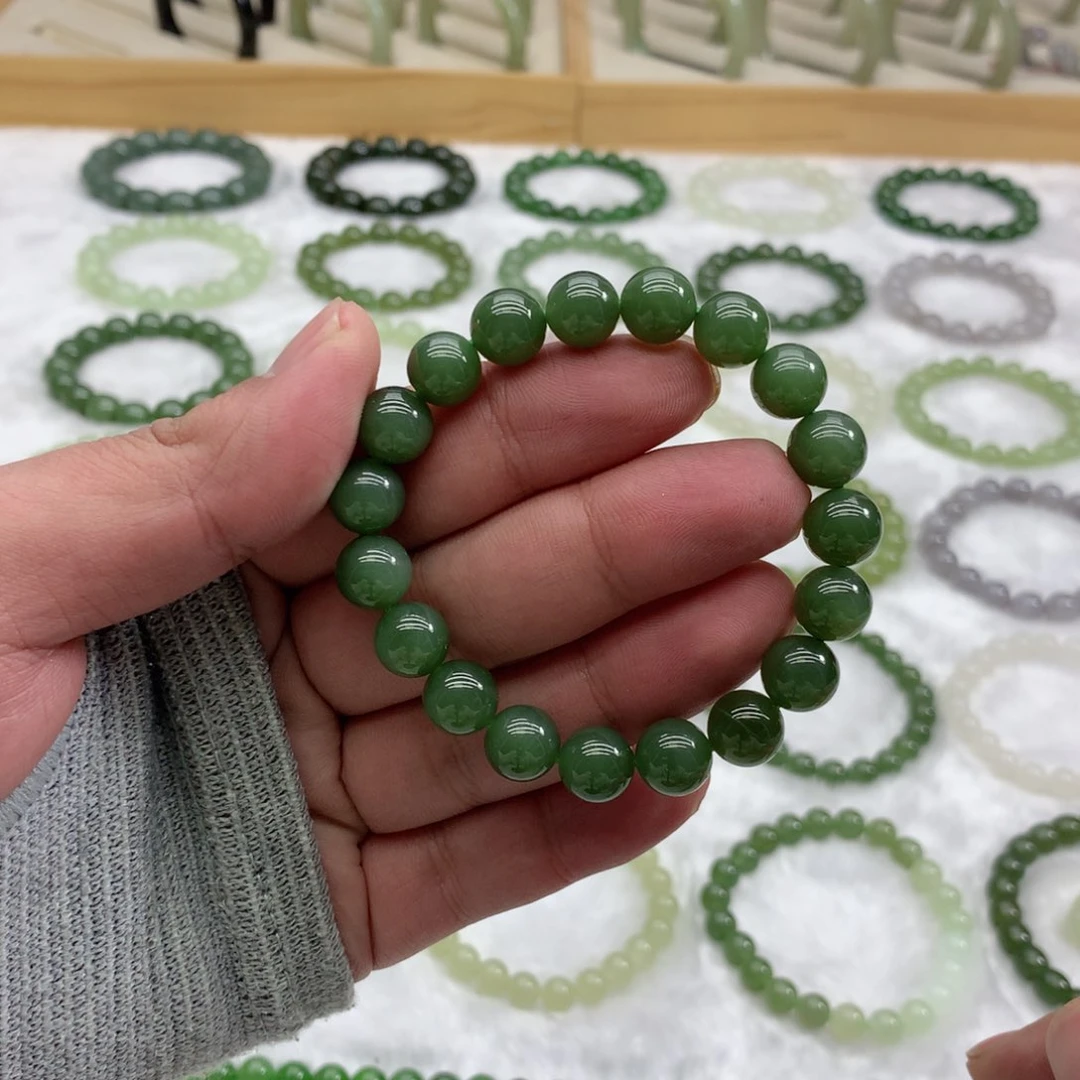 未镶嵌手串和田玉（碧玉10）