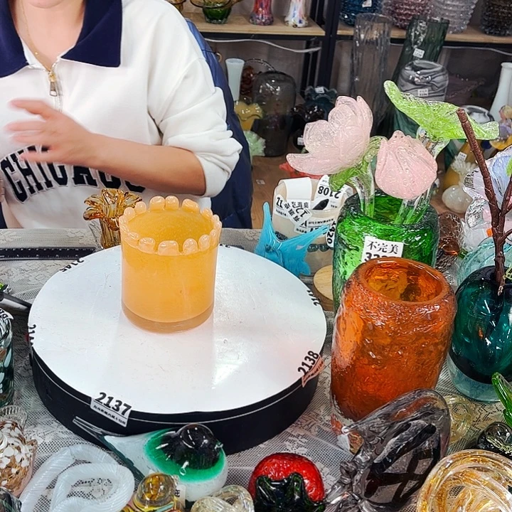 黄豆杯 家悦琉璃工艺品不完美