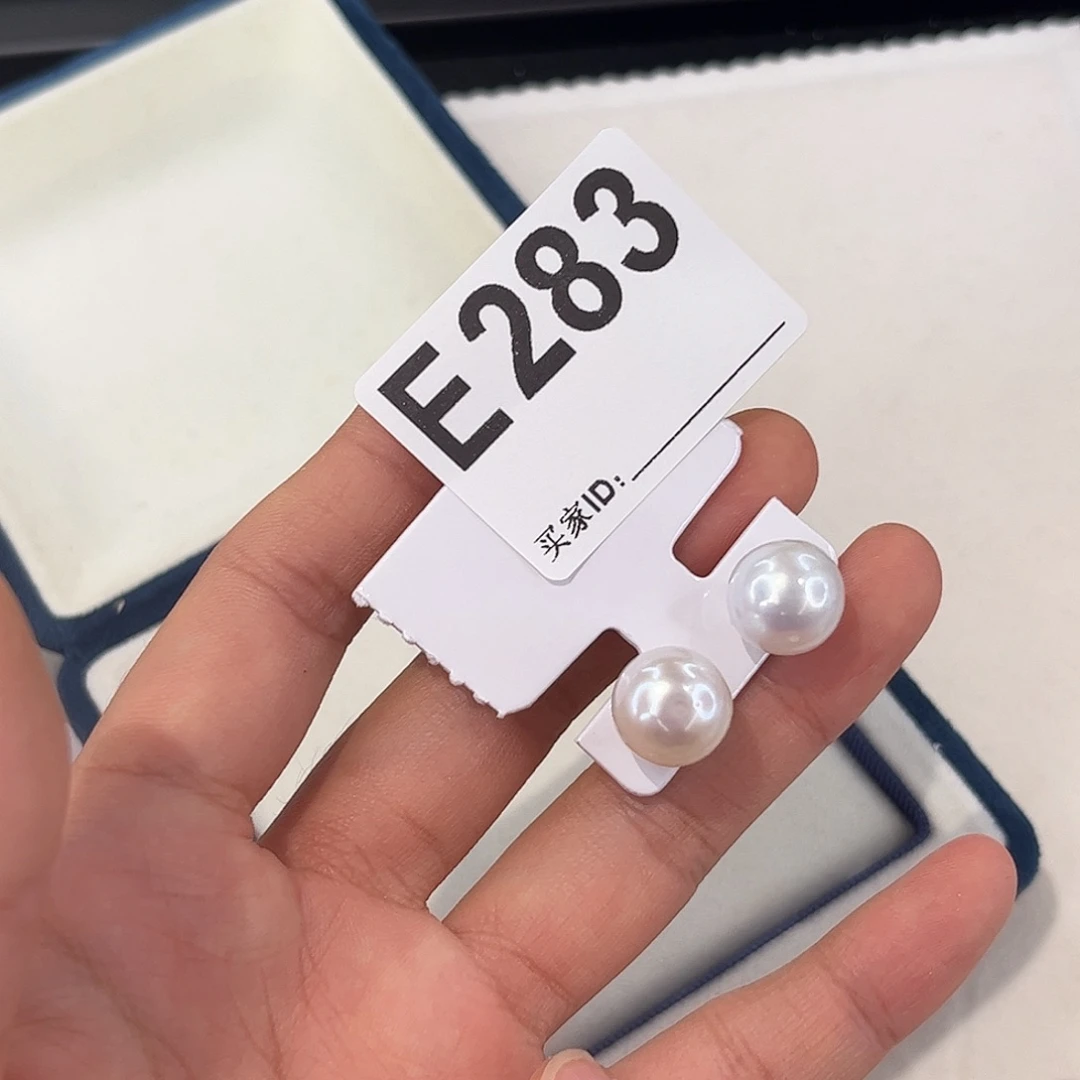 银S925镶嵌耳饰淡水珍珠