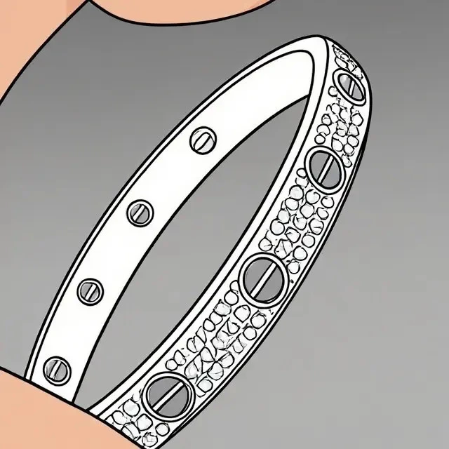 合金手镯 3.0V金cnc精工 ZP  kk家满天星手镯  顶版