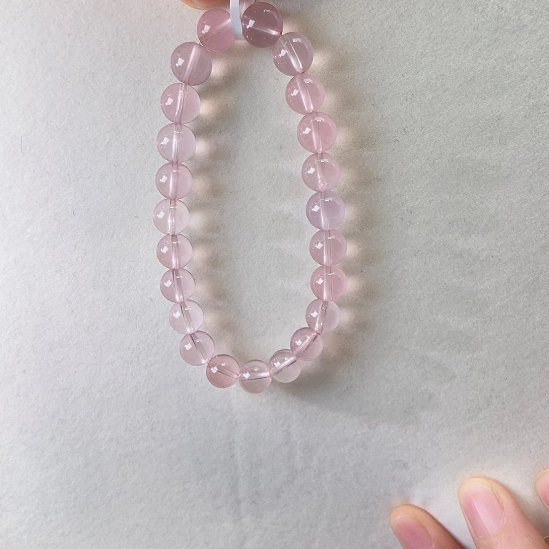 芙蓉石手链未镶嵌素圈8mm