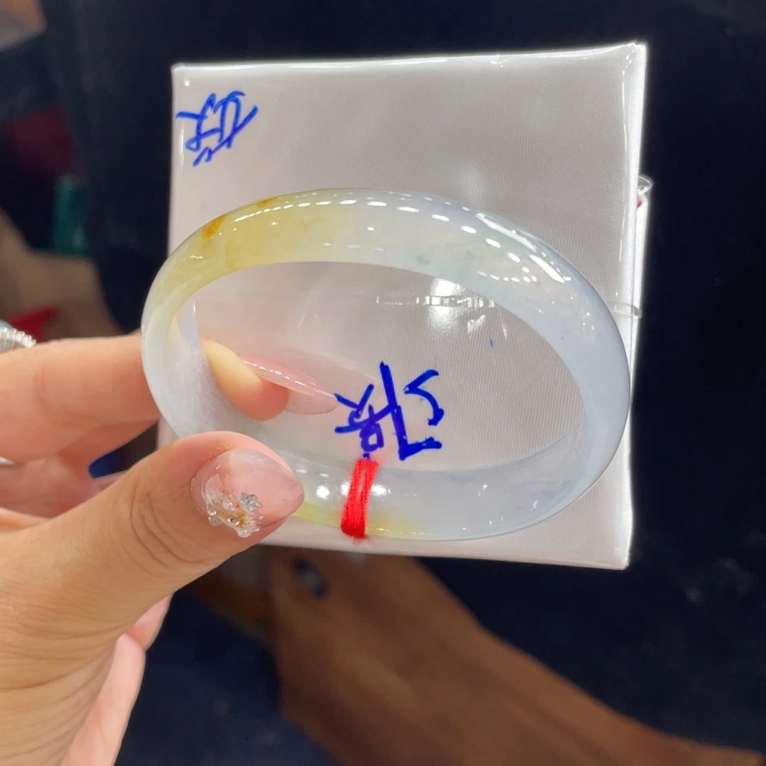 翡翠未镶嵌手镯10号 57.3贵妃刚子