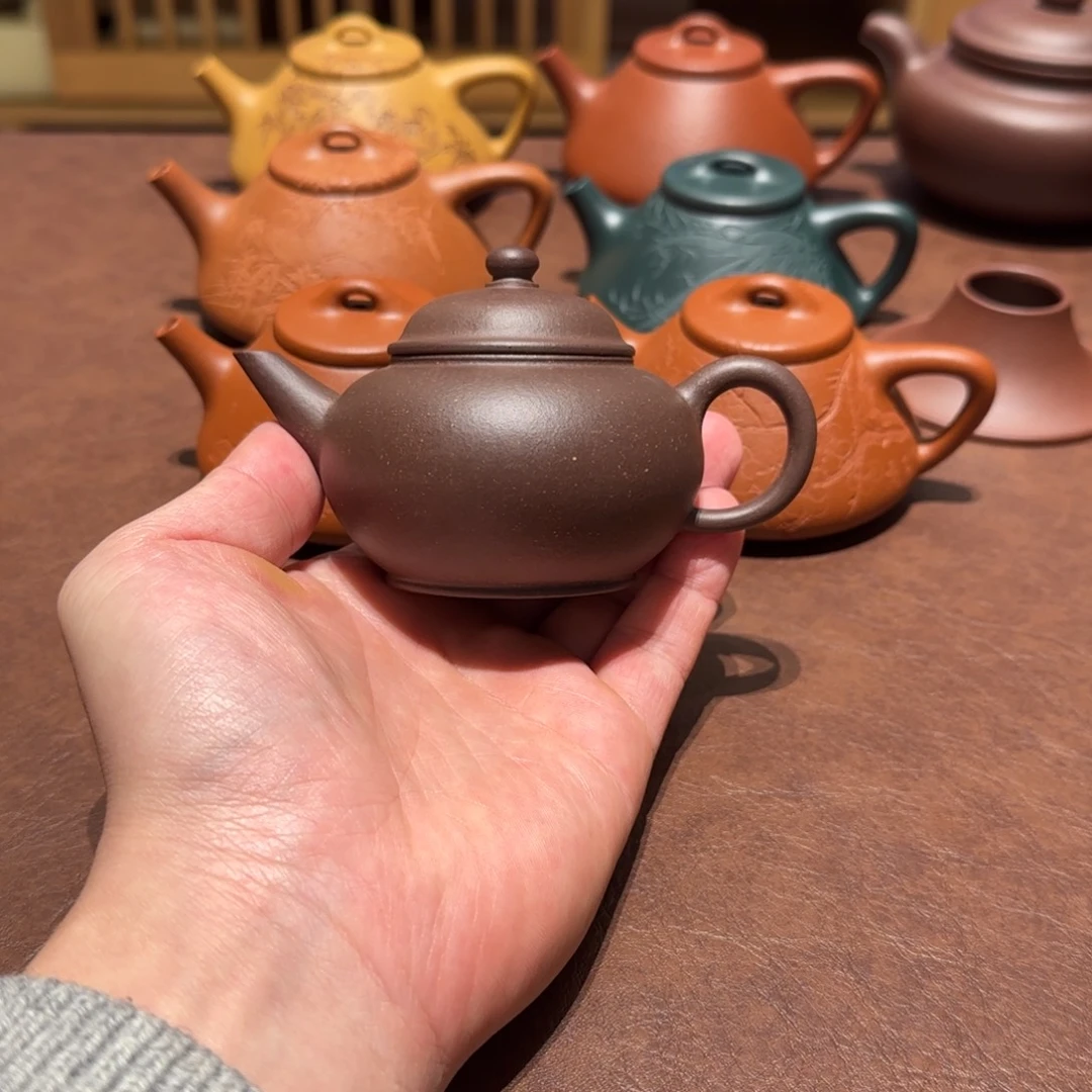 紫砂茶壶天青水平