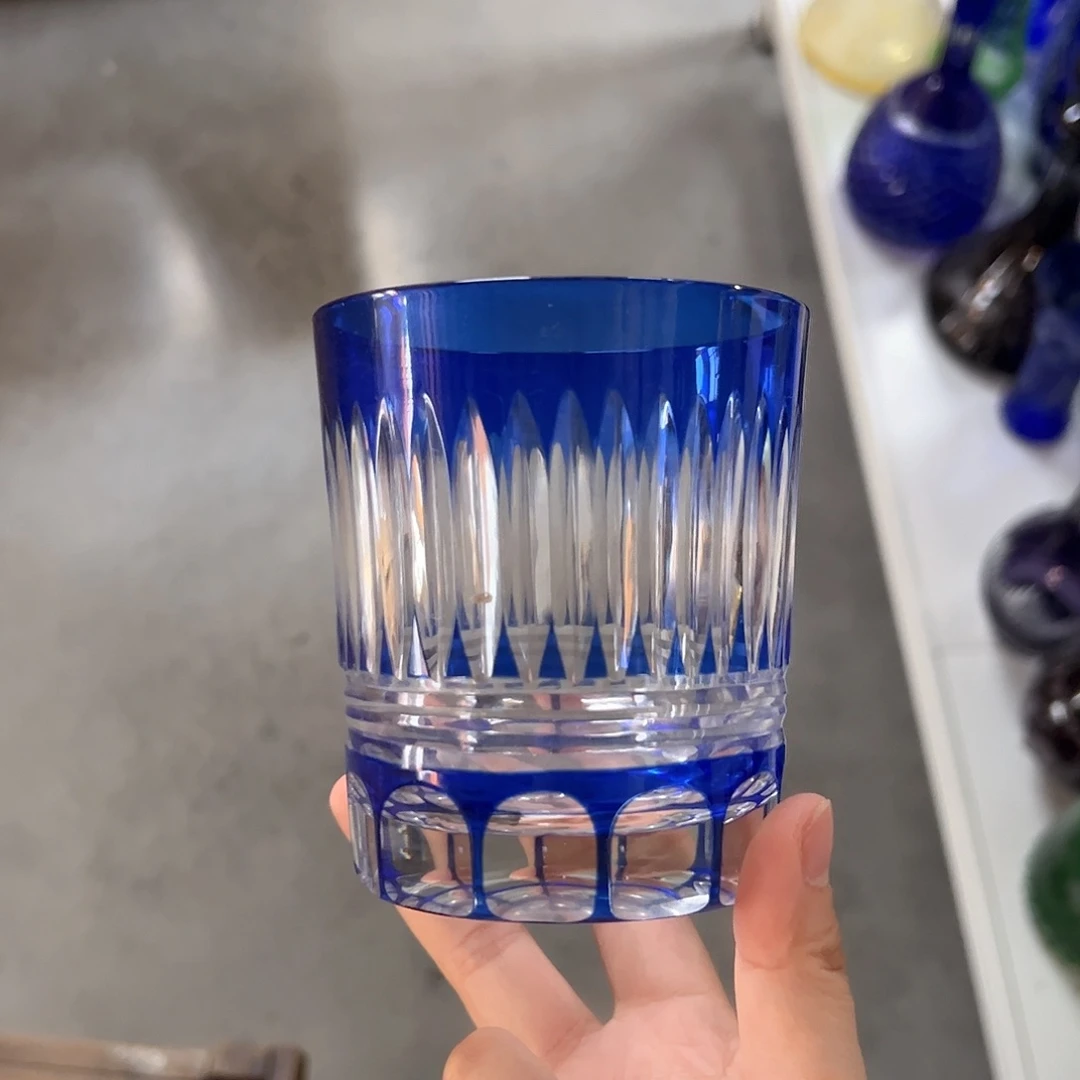 水晶玻璃高脚款微瑕一个