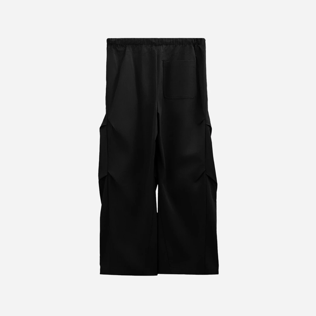 GGAHOLIDAY时尚休闲舒适百搭宽松简约显瘦抽绳工装长裤-153152