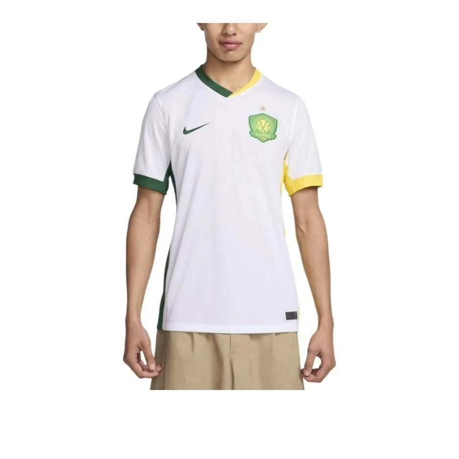 NIKE耐克男子北京国安 客场球衣针织无领短T恤HM6155-100