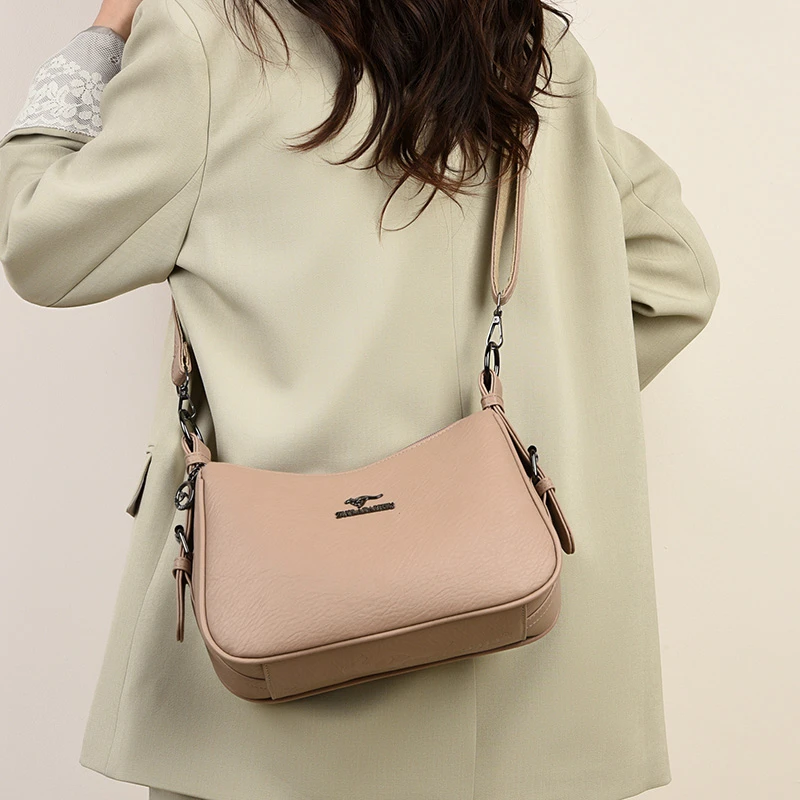 新款上新2025单肩包斜跨包休闲真皮简约百搭