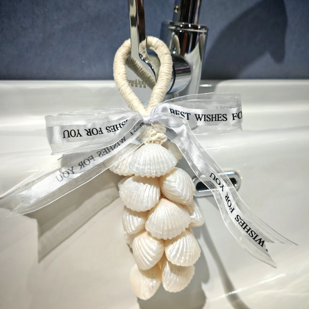 新款珍珠贝壳手工皂水晶香薰精油皂可挂可洗高颜值伴手礼节日品