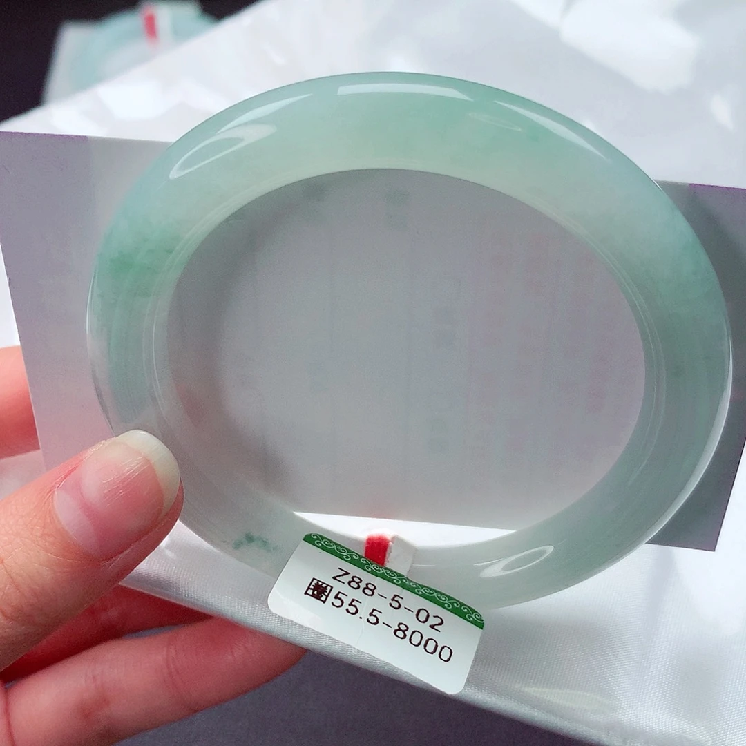 翡翠未镶嵌手镯缅甸天然a货翡翠手镯