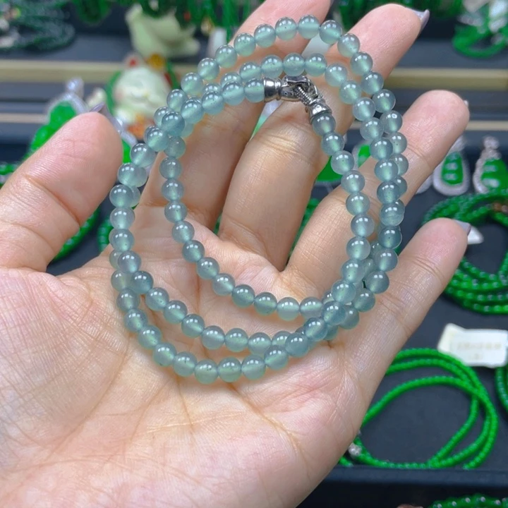 翡翠未镶嵌颈饰项链5