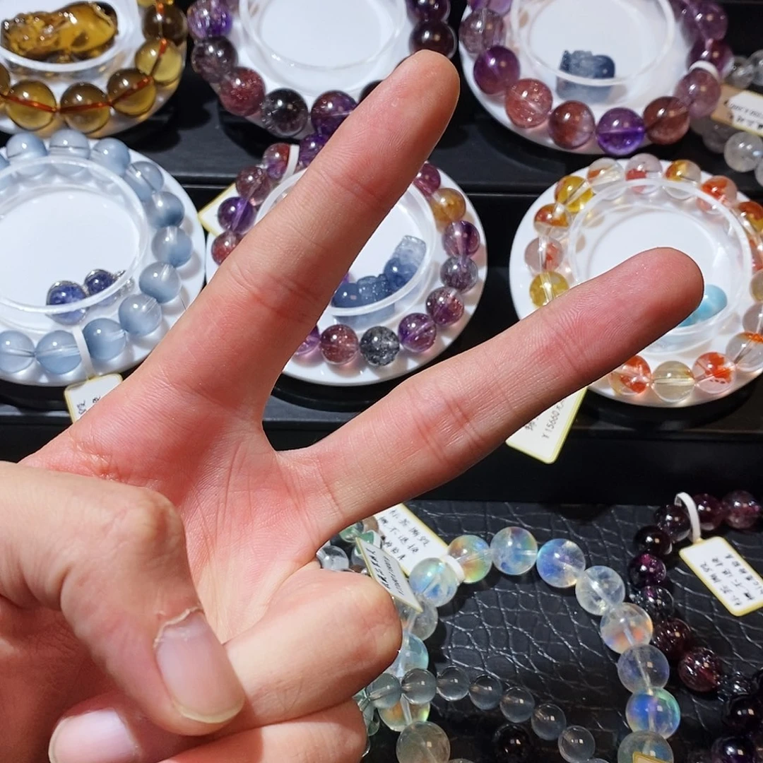 未镶嵌手链水晶苹*?