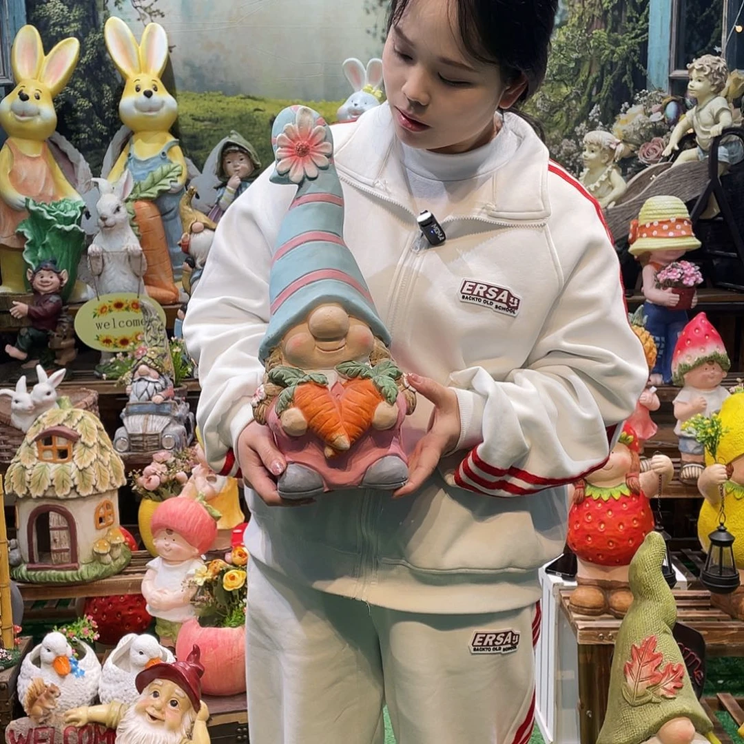 摆件微瑕花园摆件红红火火