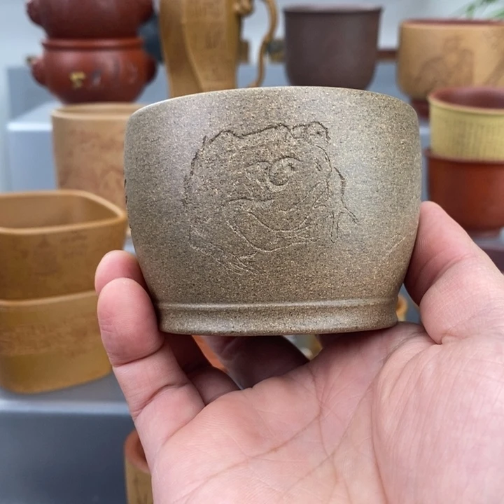 紫砂茶杯宜兴紫砂主人杯