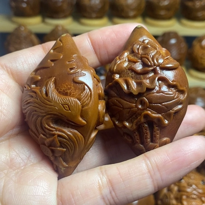 【闪购商品】香榧木锐**取橄榄核雕刻