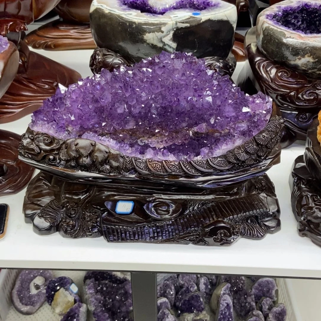 大型摆件（非配饰）紫晶未镶嵌潘