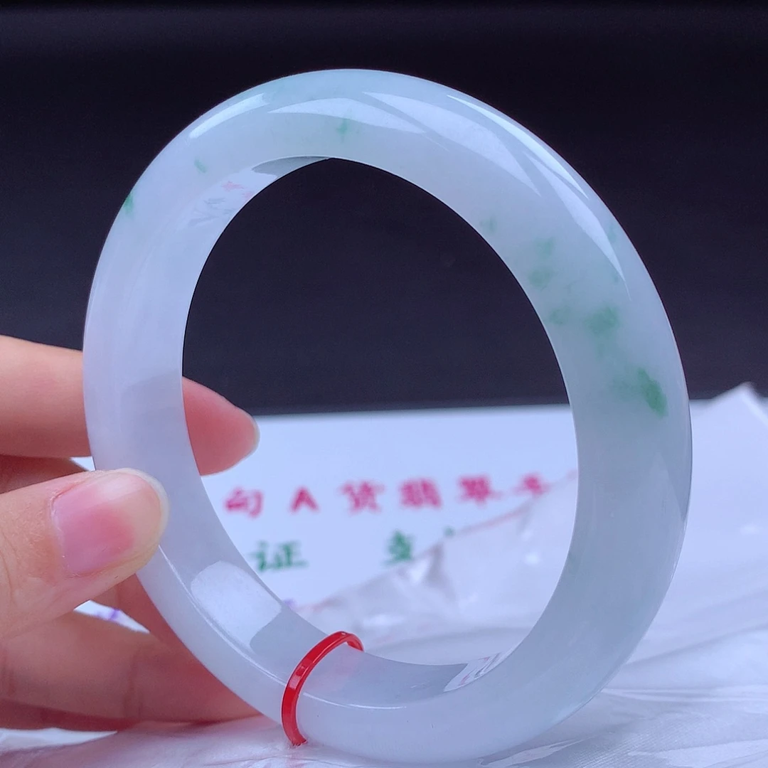 翡翠未镶嵌手镯61圈001888