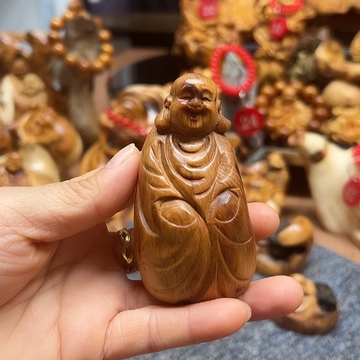 柏木太行崖柏手把摆件