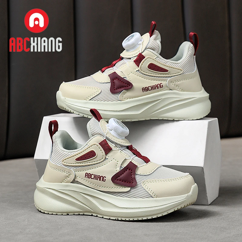 ABCXIANG女童鞋春秋新款男童跑步鞋网面透气轻便儿童鞋运动鞋子