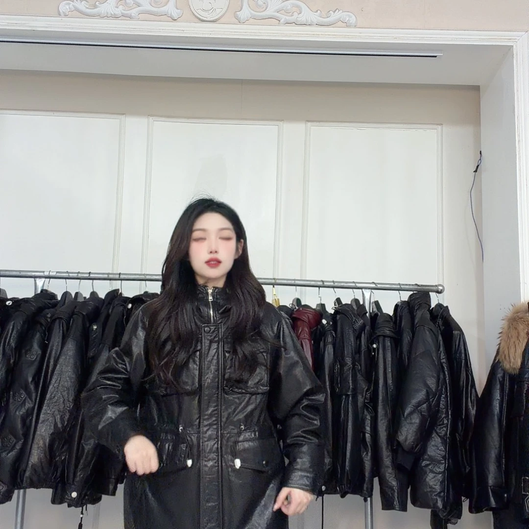 真皮牛皮羽绒服25441