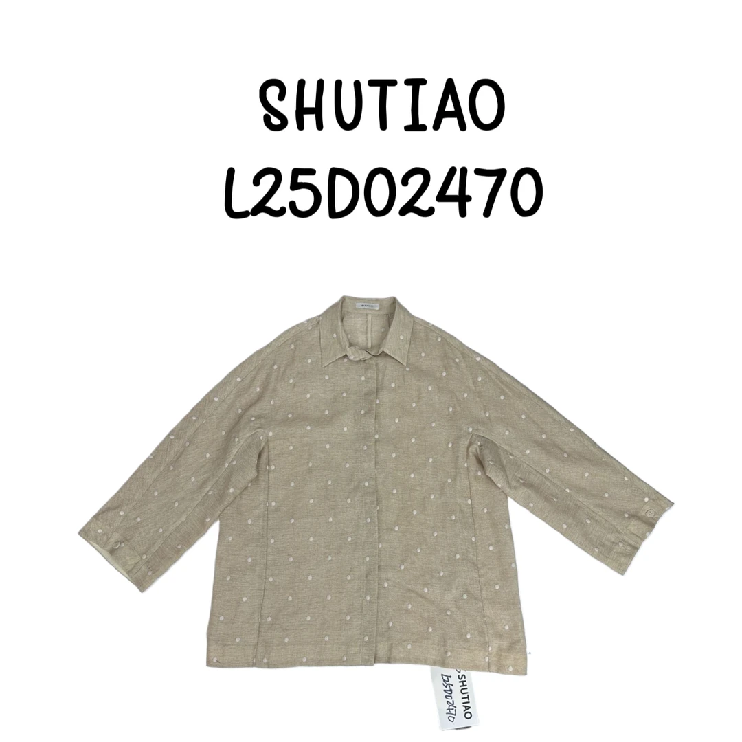 【SHUTIAO】2025夏季：新款小众设计款衬衫L25D02470