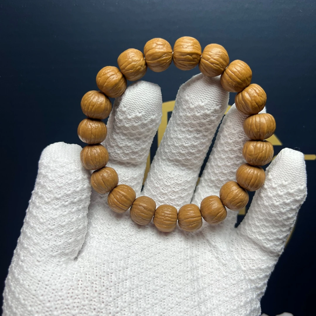 猴头核桃南瓜手串11-14mm原皮原色-精选全品-已打底【送盘玩工具】