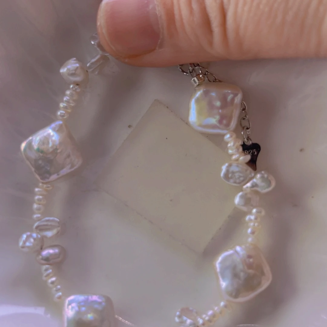 淡水珍珠手绳合金