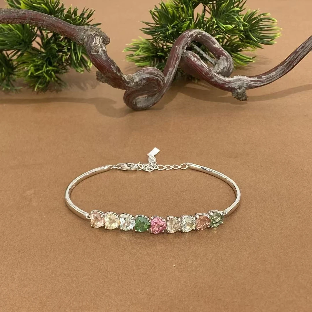 【非遗珍宝】S925碧玺手链 约3.5mm（多样性发其一）