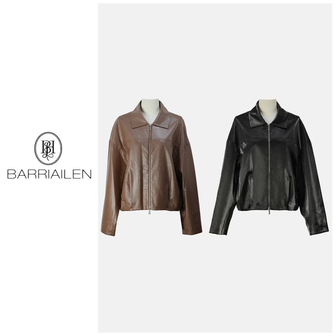 BARRIAILEN | 早秋款拉链开衫外套2407003