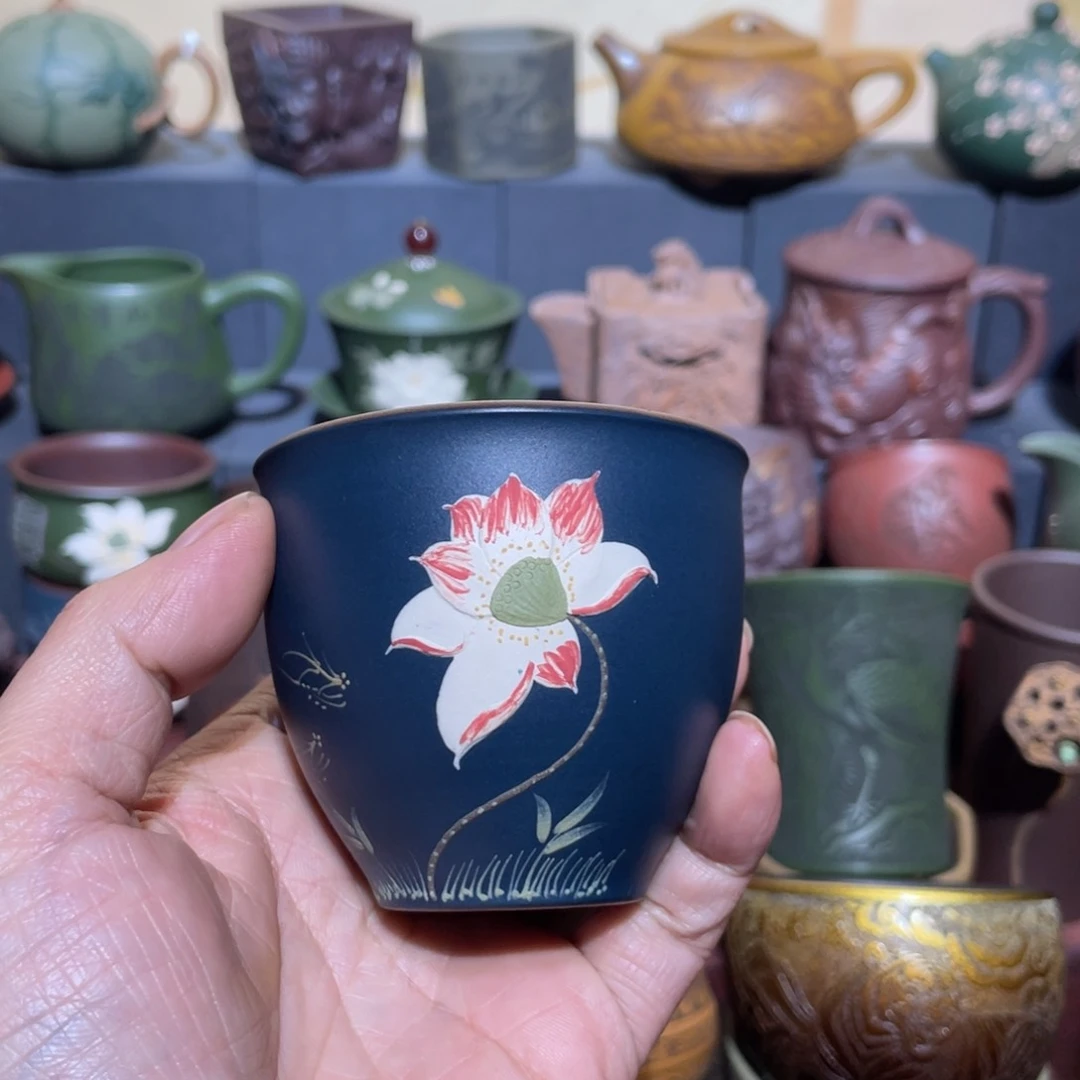 原矿紫砂手工主人杯