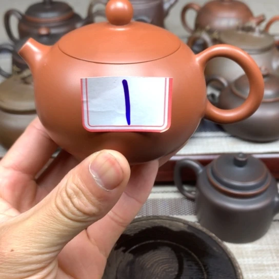 壶微微瑕 红色复烧西施壶 180毫升