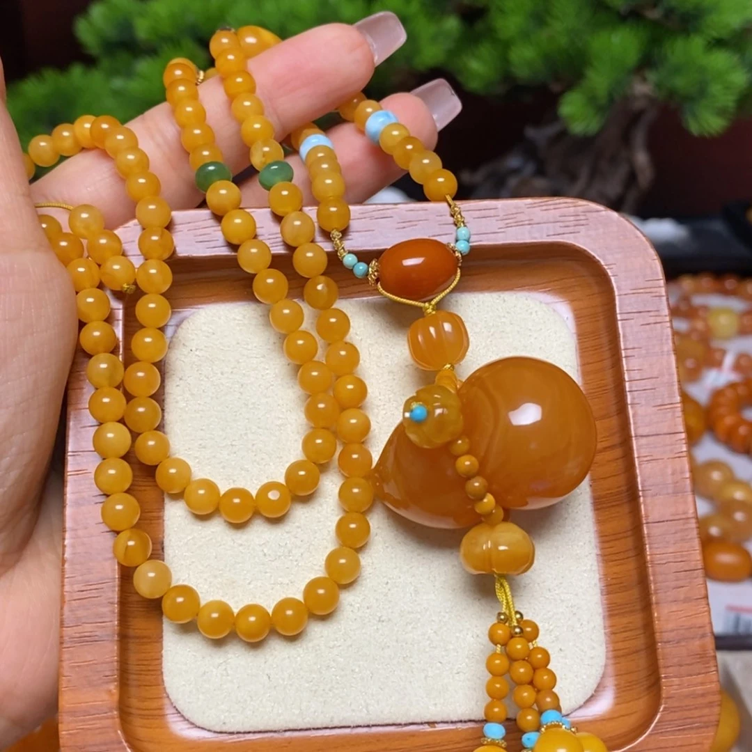 【闪购商品】蜜蜡颈饰未镶嵌项链