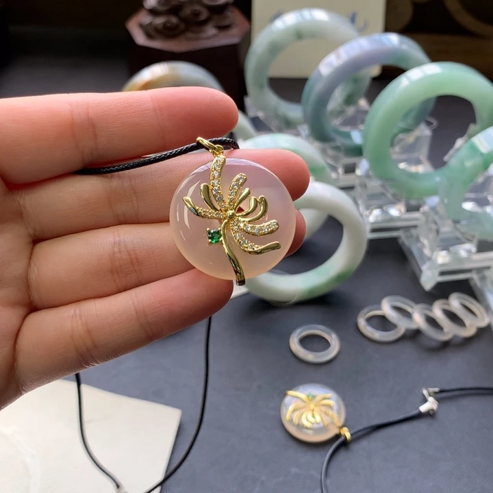 玛瑙/玉髓合金颈饰