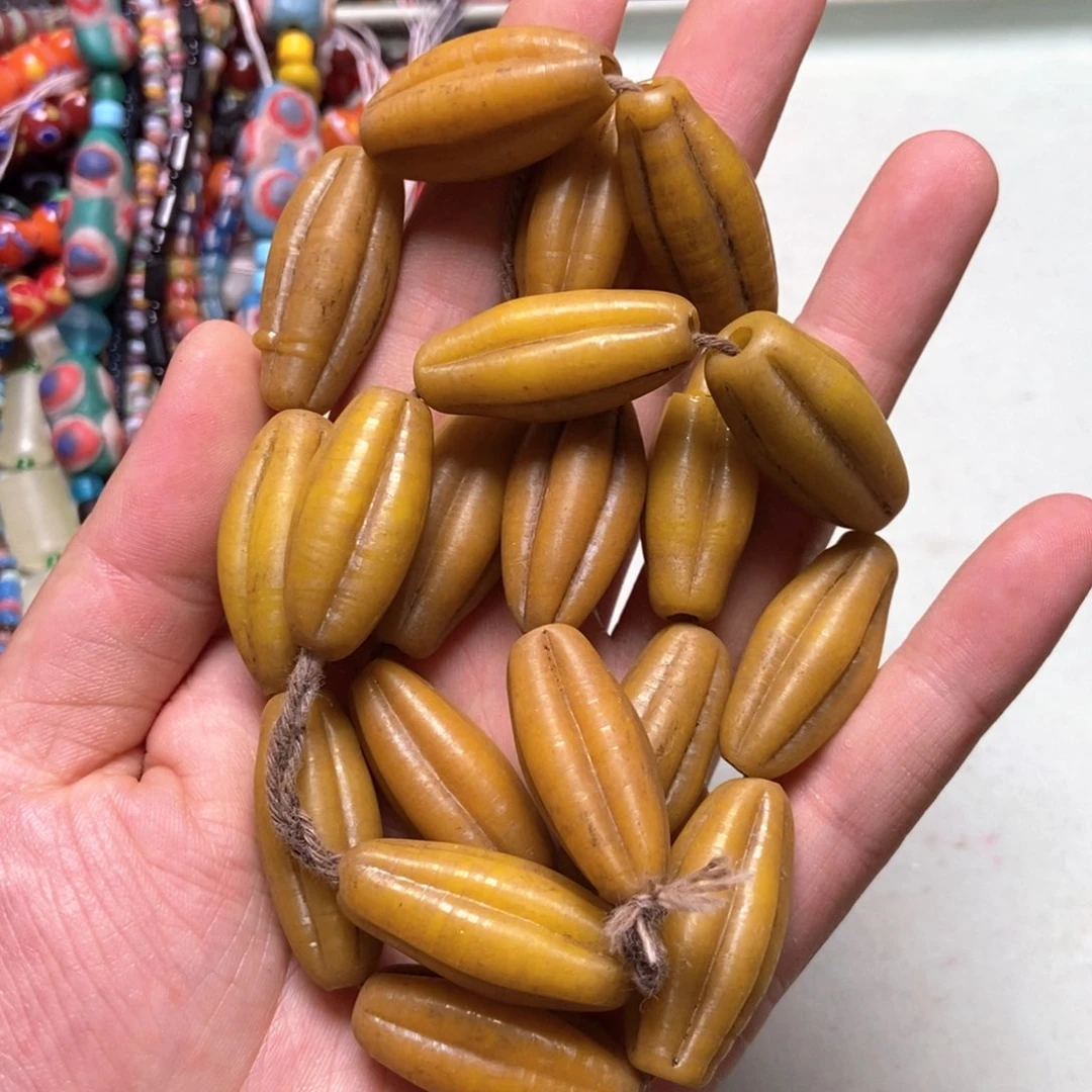 玻璃颈饰大南瓜珠链子