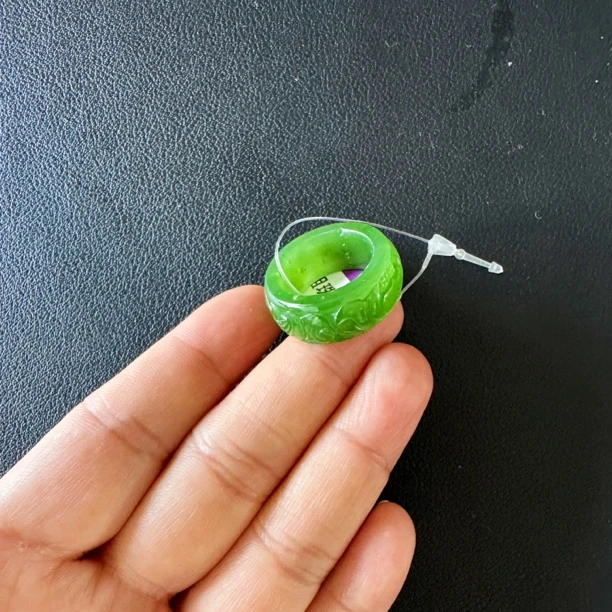 【高色阶浓苹果绿约16.5mm】俄乌兰乌德苹果绿约16.5*9*4mm好事成双