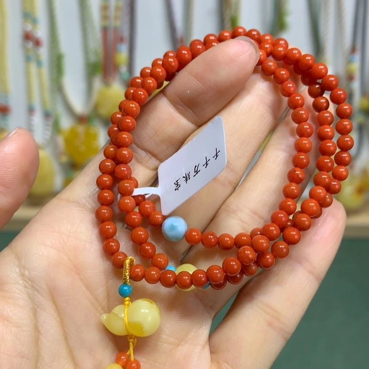 南红玛瑙手链未镶嵌4mm尺寸