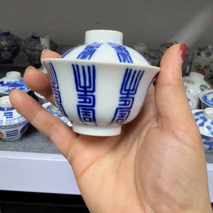 景德镇陶瓷杯子盖碗