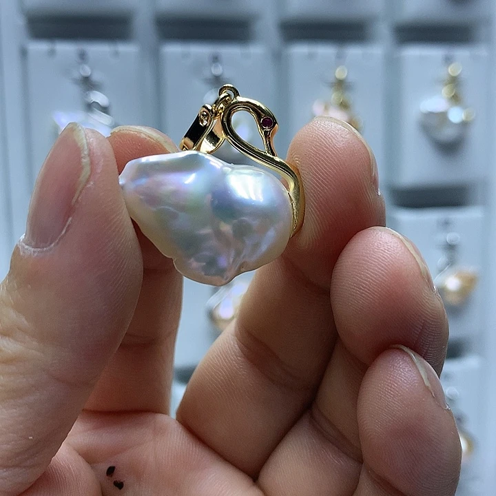 新***月巴洛克淡水珍珠未镶嵌