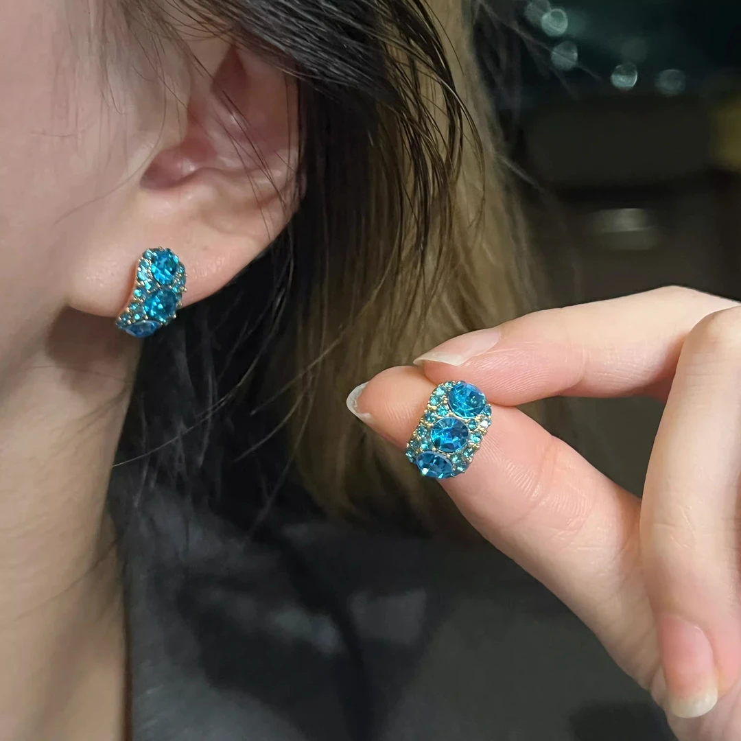 合金耳饰 A-88精致个性小耳钉时尚高级感耳环冷淡风小众耳8153