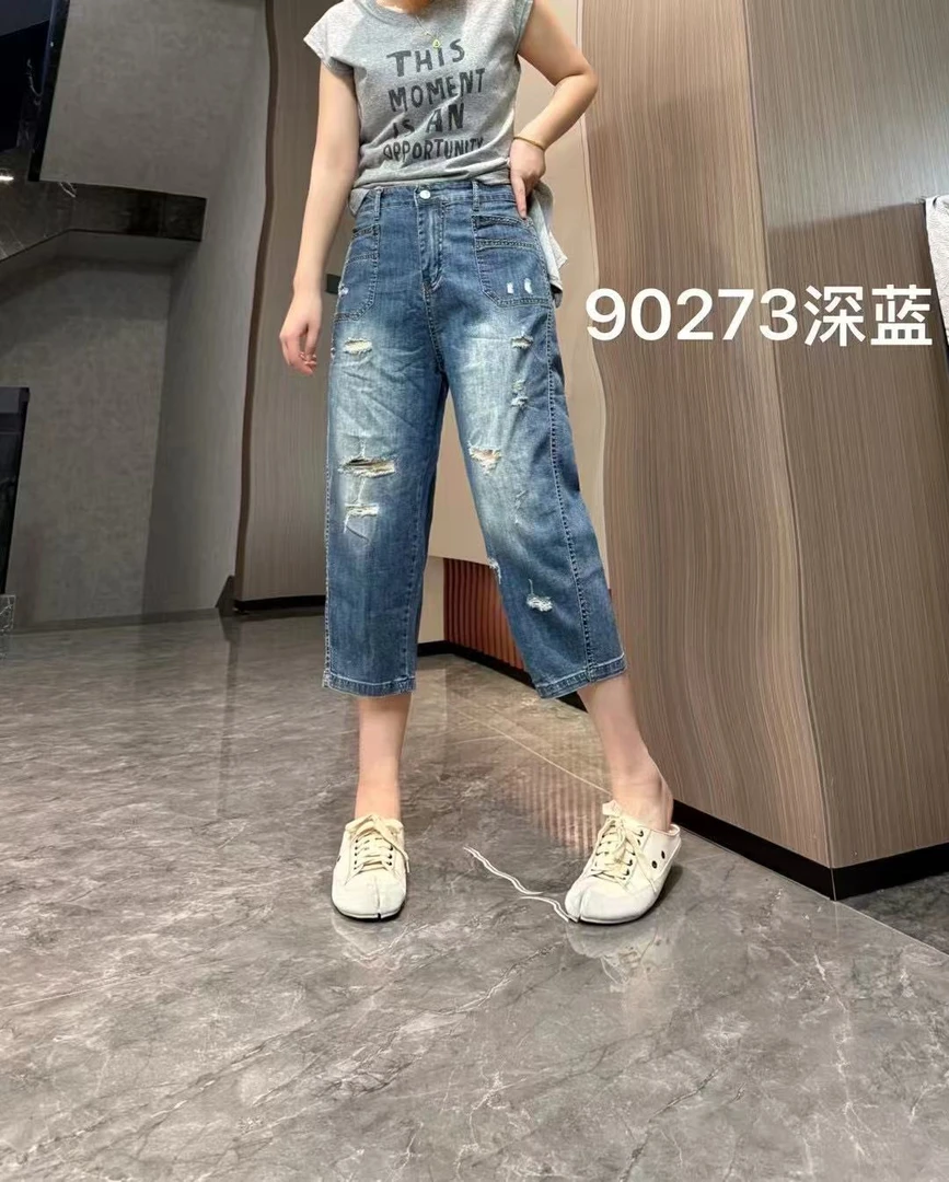 【5.30慧姐大码女装】2025新款短裤LL90273-7155