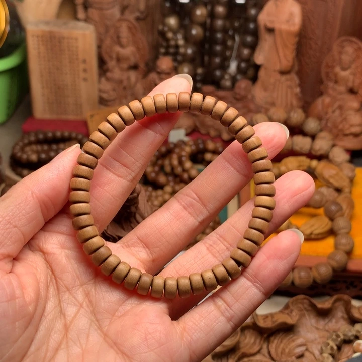 世***美檀香木手串/手链老山檀47药片奶香