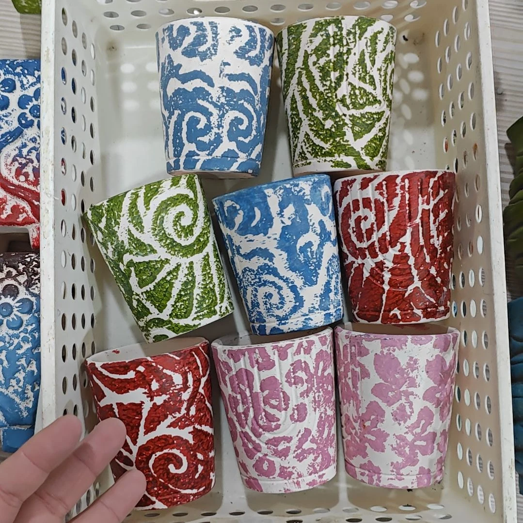 红陶吸水透气的白陶花盆凑满12发货