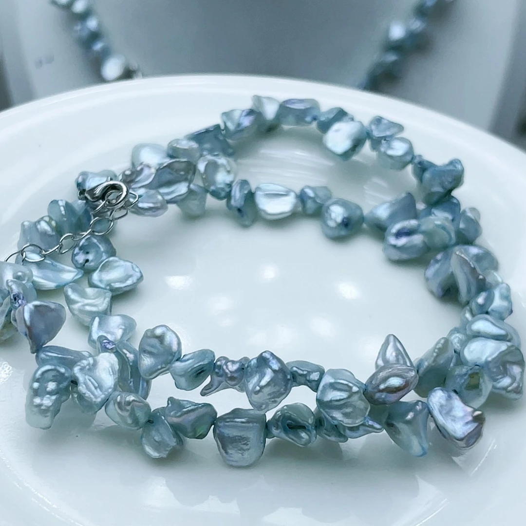 淡水珍珠颈饰钛钢