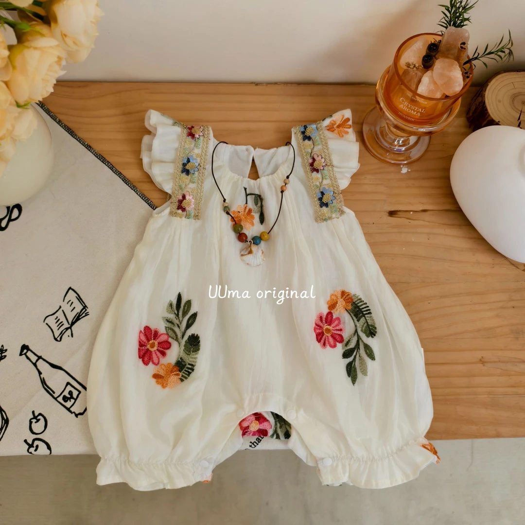 【MM】婴儿夏装薄款包屁衣新生儿衣服儿童女童时尚休闲宝宝楠萱